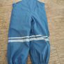 Lupilu Blue Waterproof Fleece-Lined Rain Dungarees Image 2