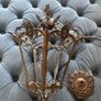 Antique style brass lantern ceiling light Image 2