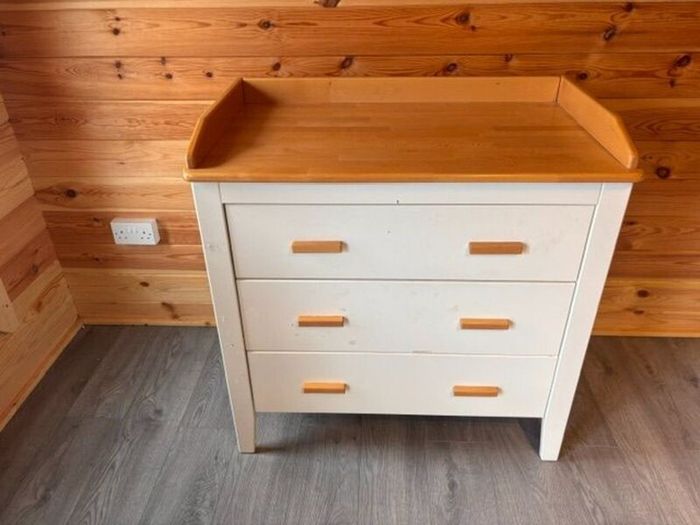 Chest of Drawers with baby Changing table on Top