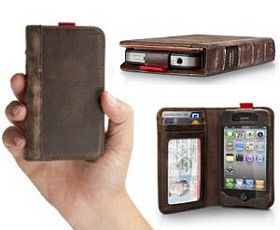 Leather Twelve South Book iPhone 4 / 4S Case Book Design Flip Wallet