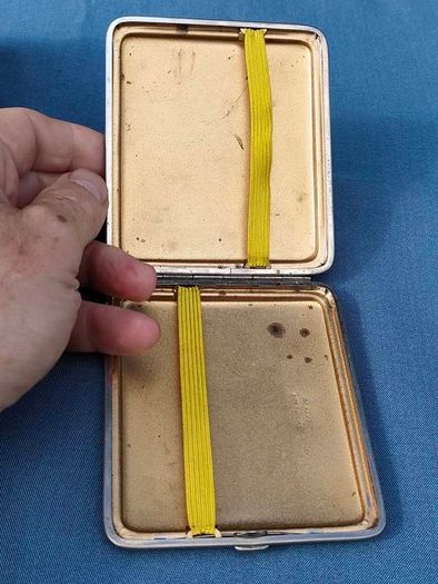 Vintage Colibri table lighter and Two cases