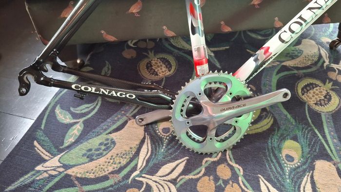2005 Colnago C50 HP Carbon Frameset (Team Milram PR99) Size 54 + Dura-Ace Crankset