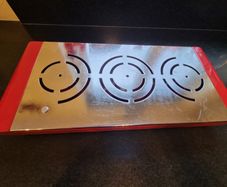 Typhoon Triple food warmer - red and chrome