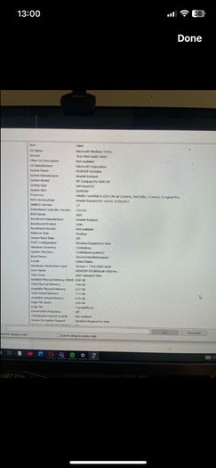 HP PC desktop + monitor