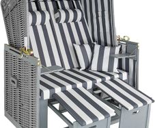 _Baltic Sea beach chair, 2-seater, 4-way adjustable backrest