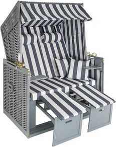 _Baltic Sea beach chair, 2-seater, 4-way adjustable backrest