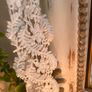 ShabbyChic Set of 3 Crowns Tealight Candle Holders and a Wreath with Lace Image 3