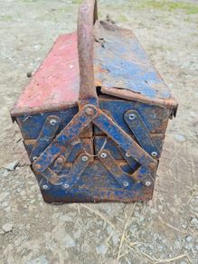 Antique Metal Tool Box