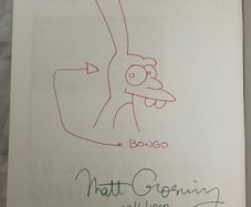 Matt Groening SIGNED Simpsons 'Life in Hell' Book