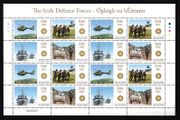 2013 Ireland The Irish Defence Forces (Rescue Team, Helicopter, Armoured Personnel Carrier &amp; Frigate) Commemorative Stamps Sheetlet Plate 1A1A1A1A Mint Never Hinged (MNH)