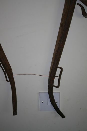 Vintage Wooden & Metal Horse Harness Hames