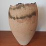 Fabulous Tall Hand-Built Studio Pottery Vase in a Textured Stoneware Clay with an Organic Asymmetric Shape, Hand Made, A Piece of Sculptural Art, But Unknown Maker Image 3
