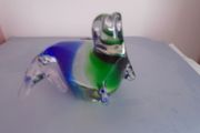 Coloured glass ornament, Sea lion, Home decor,Glass ornament, Paperweight,Gift