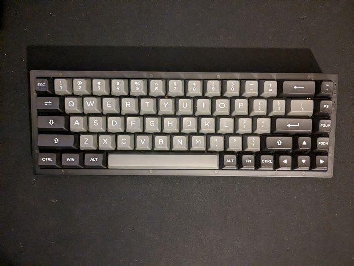 Akko Black and Silver ASA Profile PBT Keycaps set