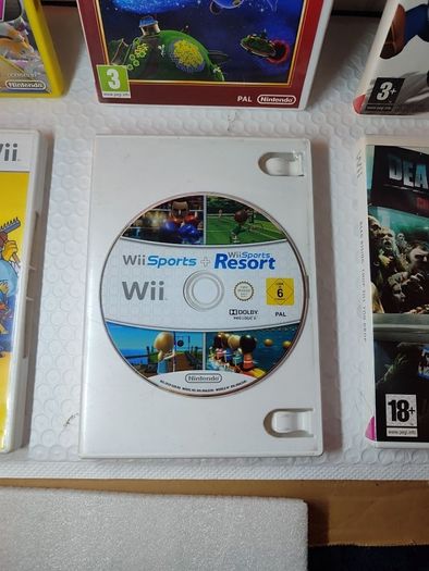 Wii Games The Simpsons Mario kart Super Mario Galaxy Wii Sports Resort Dead rising Mario Sonic Olympics