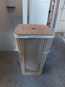 XL Seagrass storage basket lined
