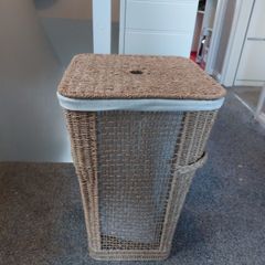 XL Seagrass storage basket lined