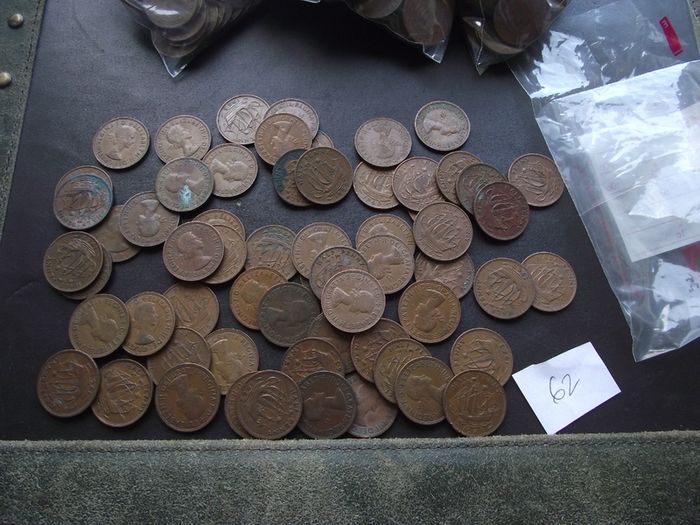 Great Britain. Elizabeth II. 60 coins @Half Penny (1953-1967)