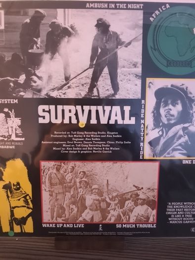 Bob Marley & The Wailers - Survival (LP, Album) 1979 German Pressing
