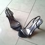 Black Strappy Sandals with Sequins - Size 4 Image 4