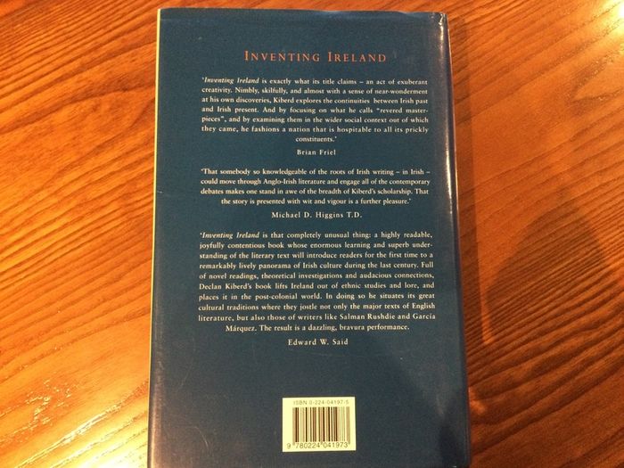 Inventing Ireland by Declan Kiberd