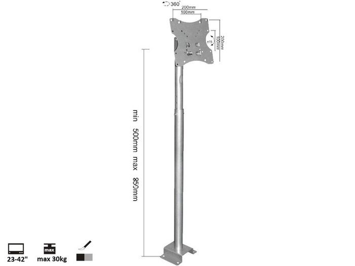 Tv Ceiling Mount Bracket Swivel Tilt 23"-42"