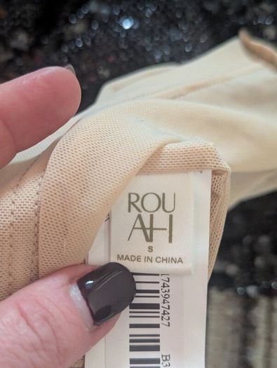 Black mesh linen event dress