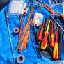toolbox hand tool's screwdriver various bits Image 3