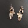 Silver cat ear rings studs Image 4
