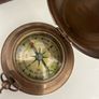 vintage reproduction compass hitler Solid Brass Push Button Compass Antique 3 Inch Nautical With Wooden Box Image 7
