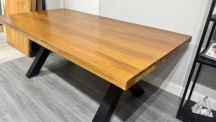 Ex Display 200cm Heavy Oak Dining Table