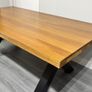 Ex Display 200cm Heavy Oak Dining Table Image 2