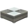 5 Piece Garden Lounge Set with Cushions Poly Rattan Grey Image 6