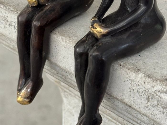 Male & Female - Bronze With Gold Accents