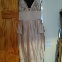 Brand New With Tags Kate Fearnley Stunning Designer  Champagne Midi Dress Size 8