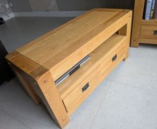 solid oak bookcase and tv unit