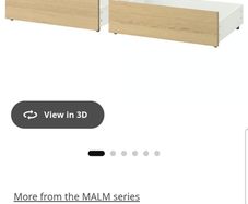 ikea Malm bed storage drawers x 2