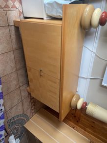Light Birch Effect Sideboard Cupboard, Wide Hall/Dining Storage Unit