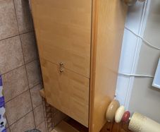 Light Birch Effect Sideboard Cupboard, Wide Hall/Dining Storage Unit