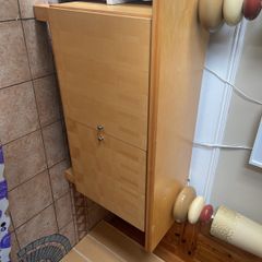Light Birch Effect Sideboard Cupboard, Wide Hall/Dining Storage Unit