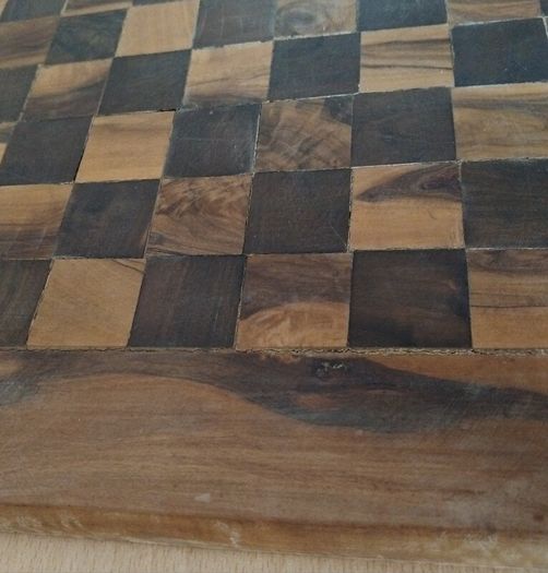 Handmade hardwood chessboard (needs some TLC) FREEPOST