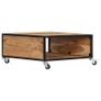 Coffee Table 70x70x32 cm Solid Acacia Wood Image 4