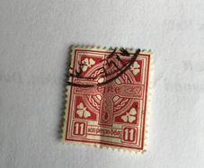 1922 Definitive Irish stamp - Celtic Cross