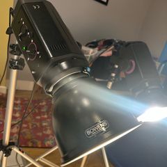 Bowens Esprit 250 Studio Flash Kit & Vintage Manfrotto Light Stands