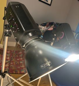 Bowens Esprit 250 Studio Flash Kit & Vintage Manfrotto Light Stands