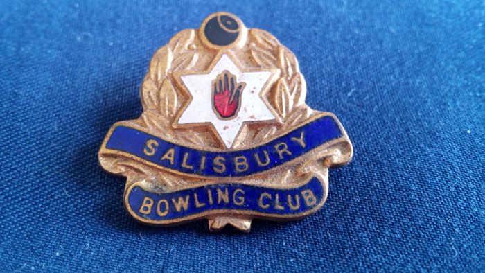 Salisbury Bowling Club Pin Badge.