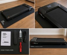 HomeFitnessCode Y1 Treadmill with Auto Incline and Mat, Like New