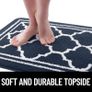 MULTIPLE SIZES/COLOURS AVAILABLE Washable Door Mats Indoor, Dirt Trapper Mat Absorbent Non-Slip Low Profile Doormat for Entrance Inside Kitchen Front Back Door Pets and Dogs 50 x 80 cm Image 5