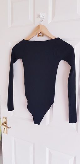 Black Long Sleeve Bodysuit - Size 2XS