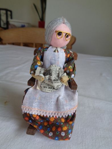 Hand Crafted Granny on Rocking Chair for Sale